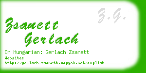 zsanett gerlach business card